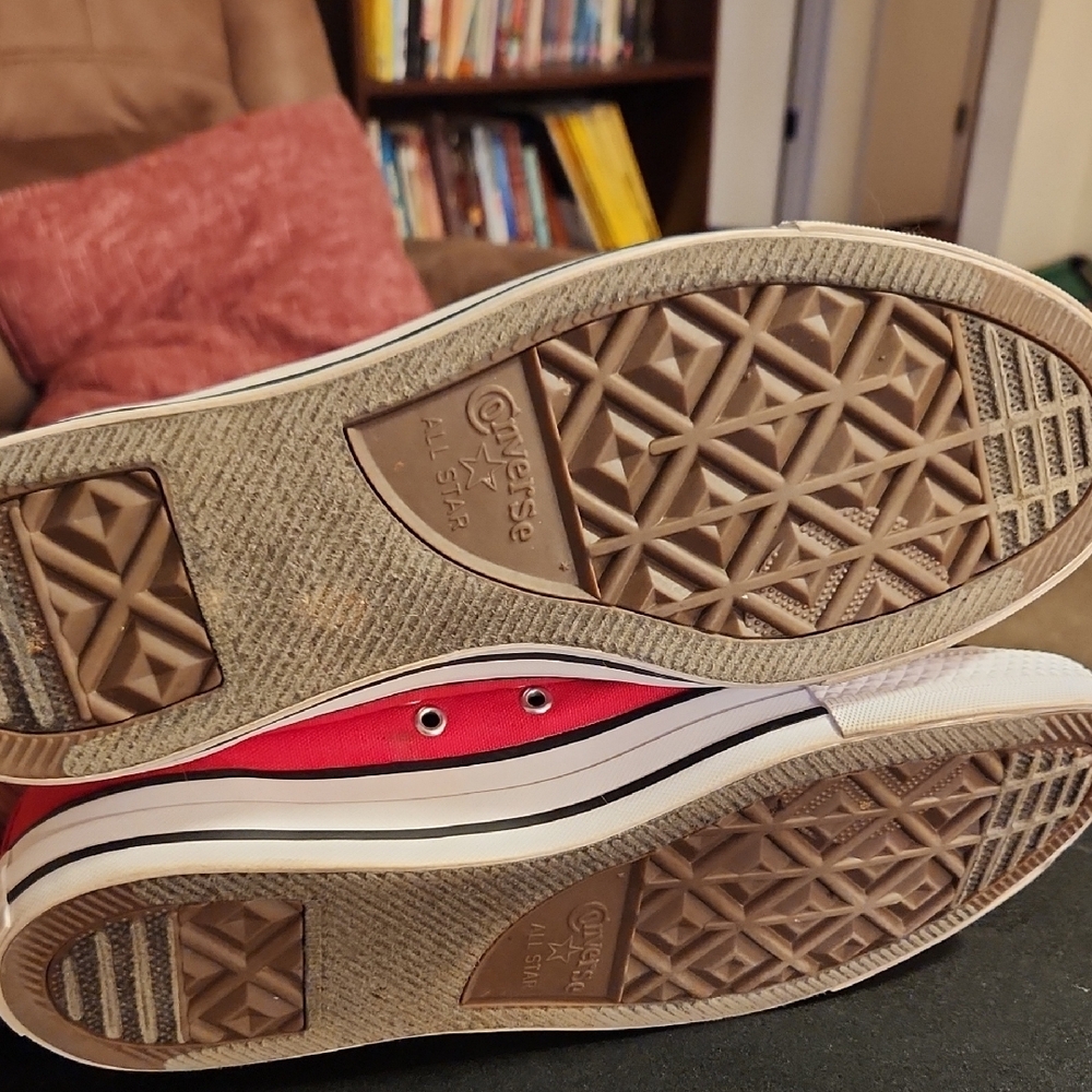 Converse Red High-Tops - Picture 7 of 7